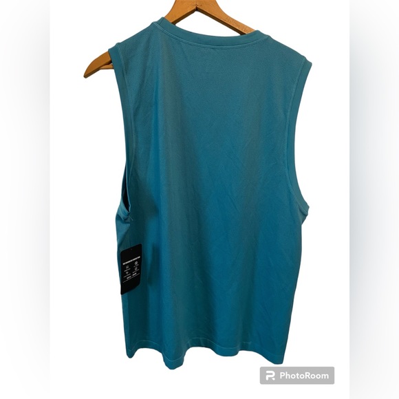 Fabletics Mens Muscle Tank Teal Size X-LARGE NWT - Picture 4 of 4